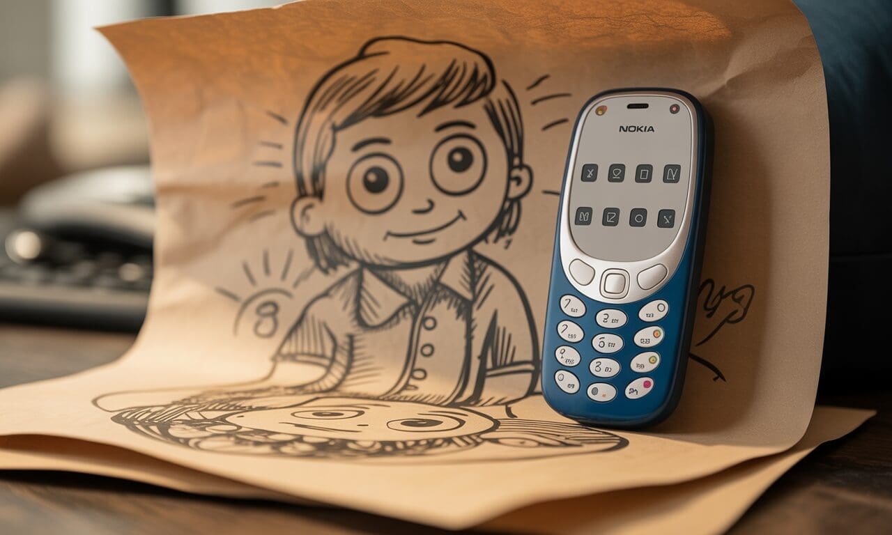 découvrez comment le doodle évoque la nostalgie du nokia 3310 tout en réinventant son image iconique à travers un design moderne et créatif.