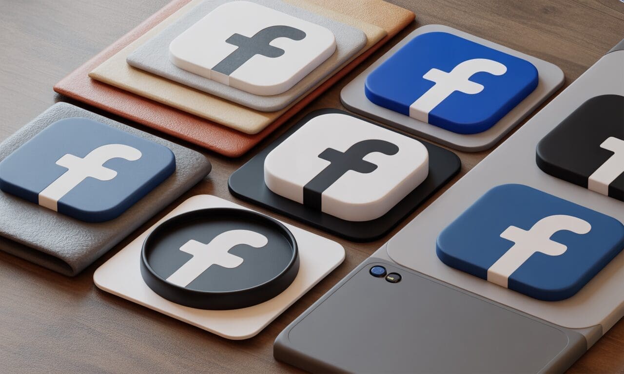 découvrez les variantes de couleurs et de formats du logo facebook pour une adaptation parfaite à tous vos supports de communication.